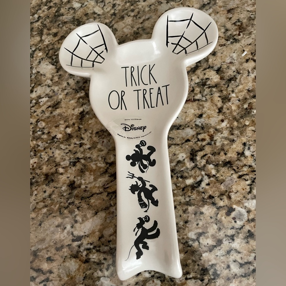 Rae Dunn Disney Mickey Mouse Halloween Spoon Rest